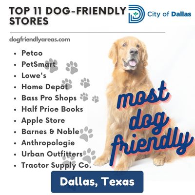 11 Most Dog Friendly Stores Dallas, Texas