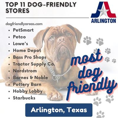 11 Most Dog Friendly Stores in Arlington, Texas