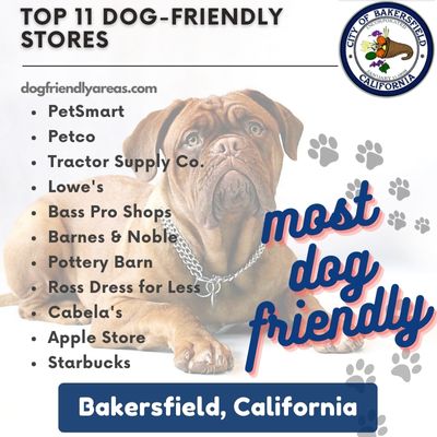 11 Most Dog Friendly Stores in Bakersfield, California