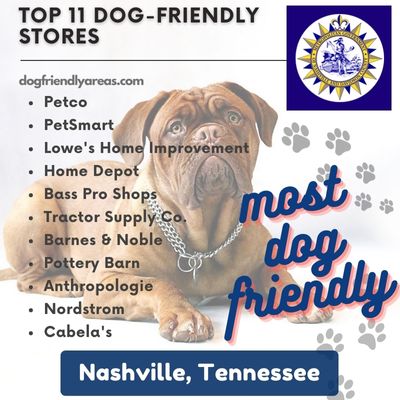 11 Most Dog Friendly Stores in Nashville, Tennessee