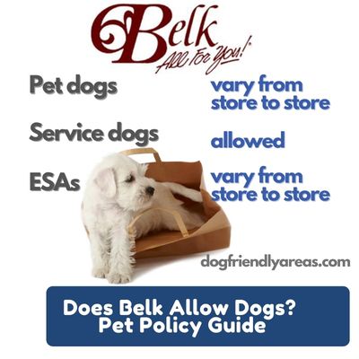 Does Belk Allow Dogs