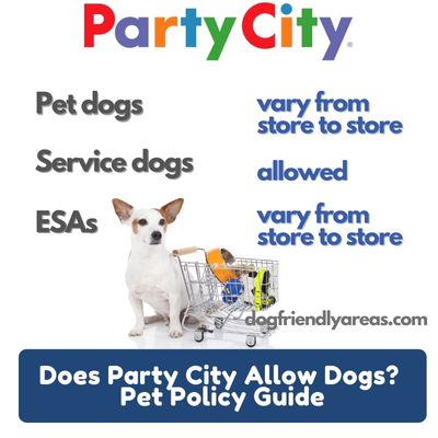 Does Party City Allow Dogs